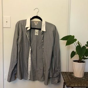 NWT Haberdashery x J. Crew Collab Striped Buttonup